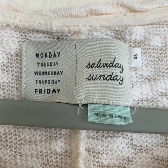 Saturday Sunday Anthro Crochet Slub Knit Top - Picture 4 of 8